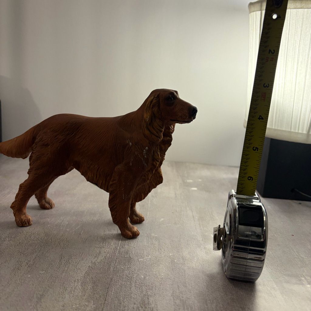 No Fear VINTAGE Andrea by Sadek Japan IRISH SETTER Dog Figurine Size 26 - 2 Thumbnail