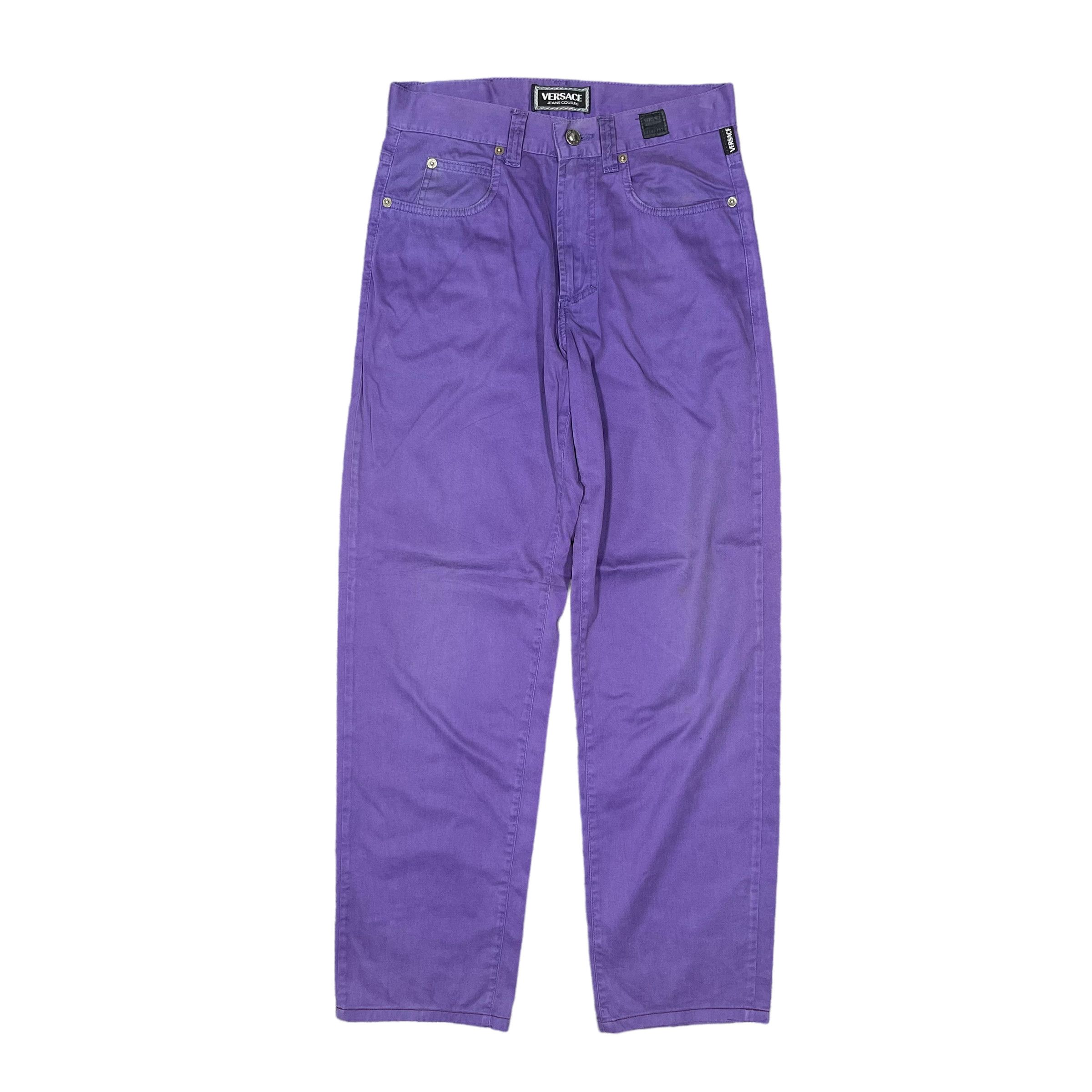 Versace × Versace Jeans Couture Versace Jeans Couture Minimalist Light Purple Pants Size US 28 / EU 44 - 1 Thumbnail