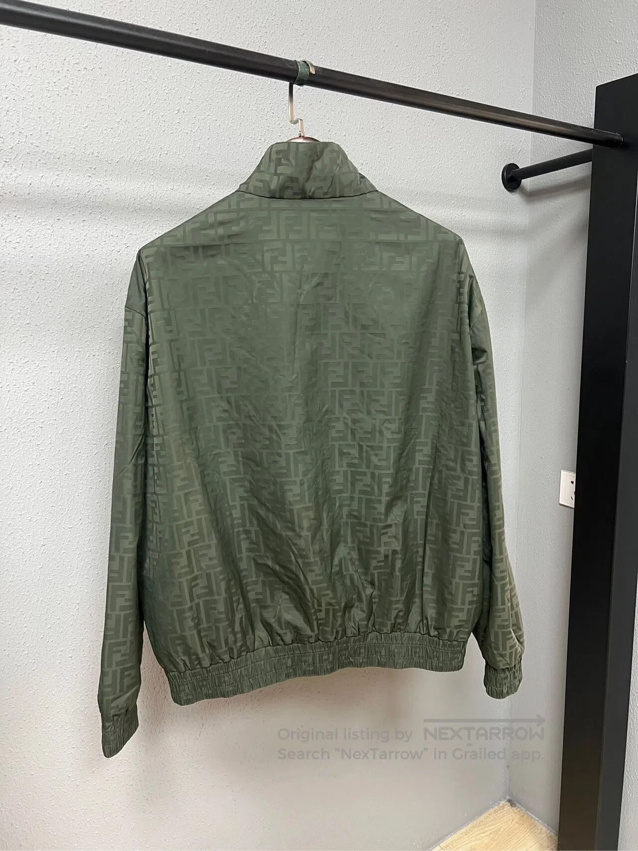 Fendi FENDI Olive Green All-Over Print Jacket| Size US L / EU 52-54 / 3 - 2 Thumbnail