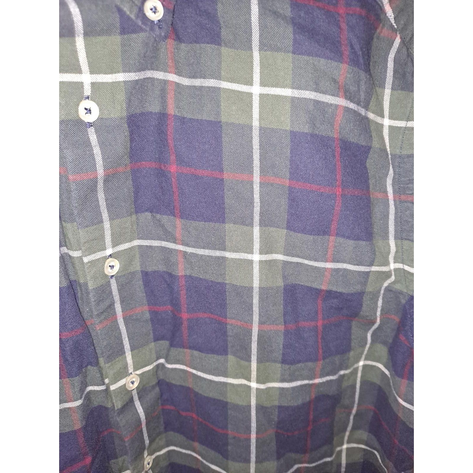 Massimo Dutti Massimo Dutti Green/Blue/White Plaid Button Down Size US M / EU 48-50 / 2 - 2 Thumbnail