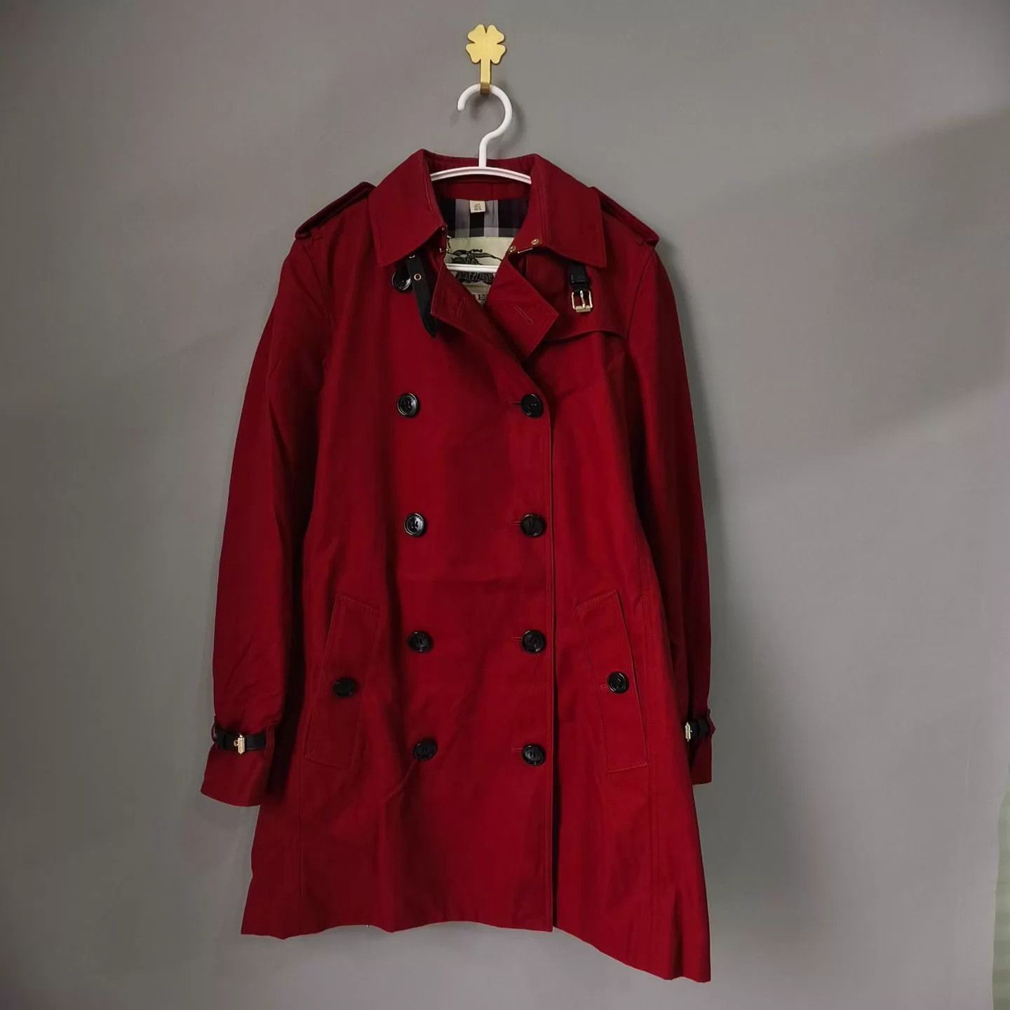 Burberry Burberry red check lining trench coat uk6 Size XS / US 0-2 / IT 36-38 - 1 Thumbnail