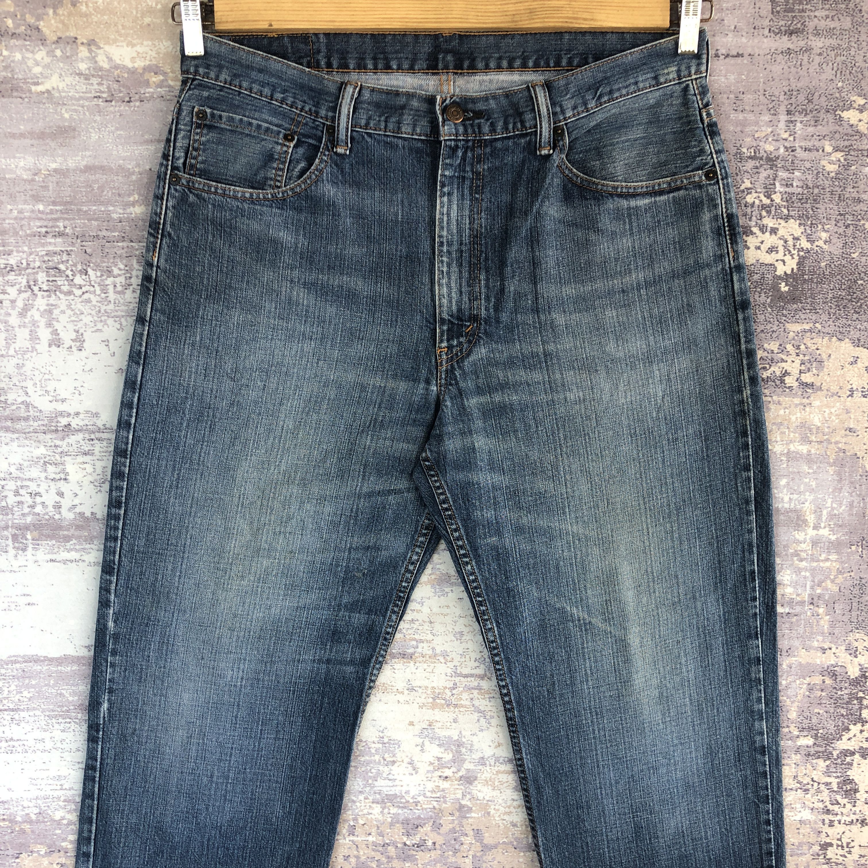 Levi's Vintage Y2K Levis 550 Faded Jeans Levi's Baggy Loose Denim Size US 36 / EU 52 - 3 Thumbnail