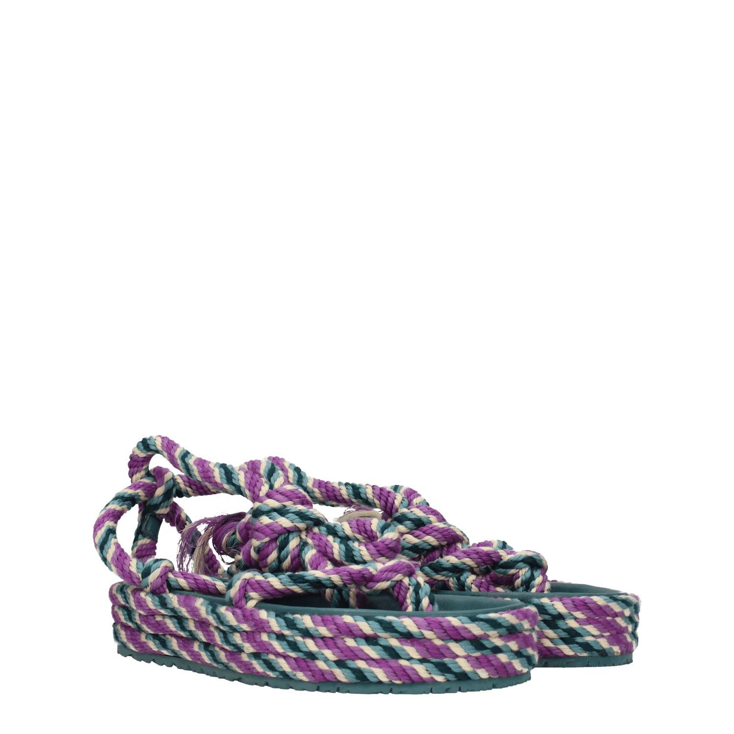 Isabel Marant ob1o1e1124 Fabric Sandals in Multicolor Size US 7 / IT 37 - 2 Thumbnail