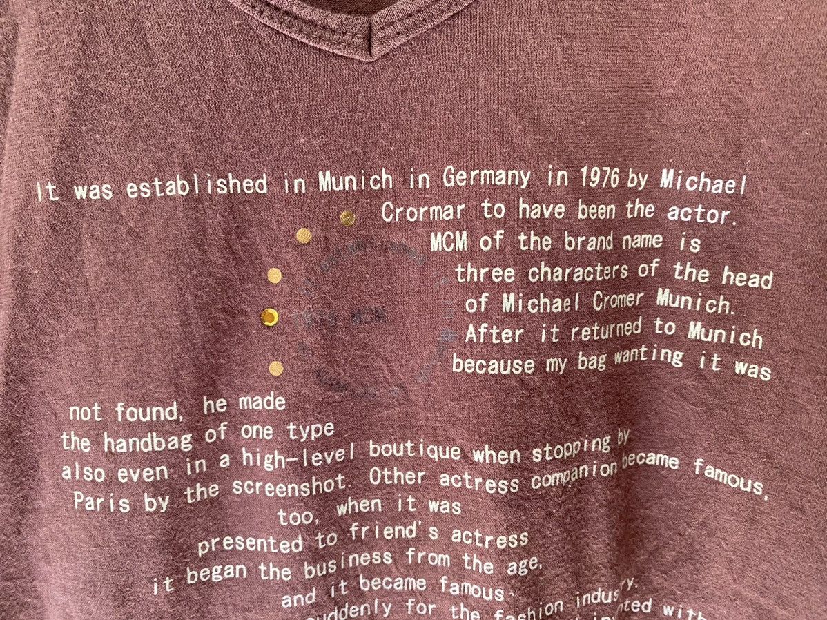 MCM 1990s Poem Historical tee Size US L / EU 52-54 / 3 - 5 Thumbnail