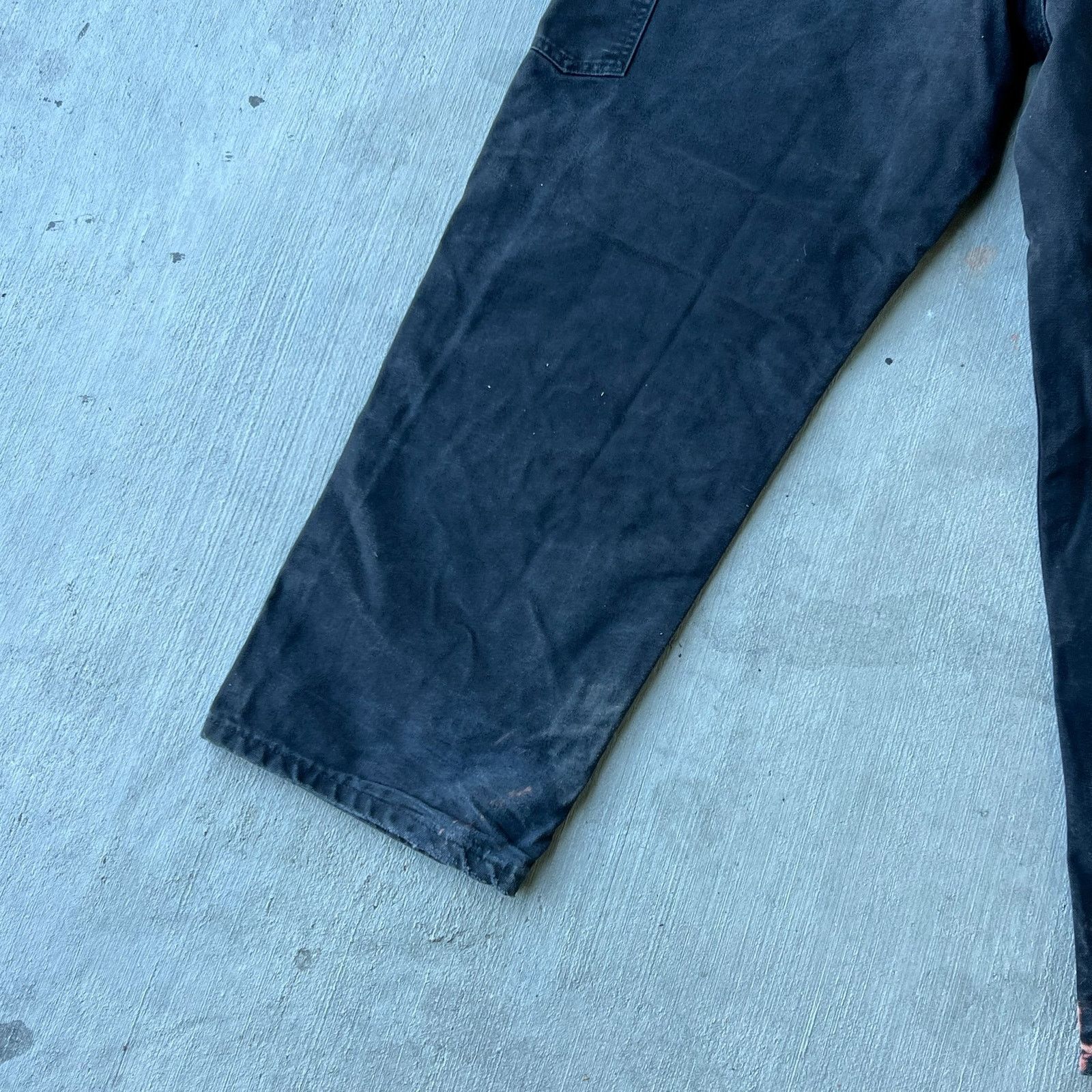 Carhartt × Vintage Carhartt faded black double knee work wear carpenter pants Size US 36 / EU 52 - 10 Thumbnail