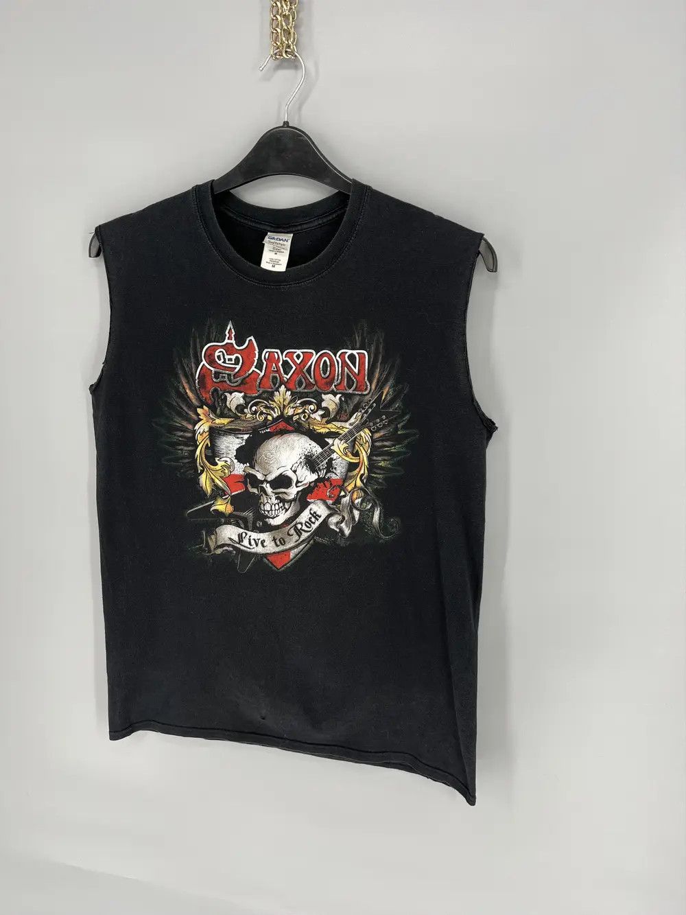 Band Tees Vintage Saxon Band Shirt Size US M / EU 48-50 / 2 - 3 Thumbnail