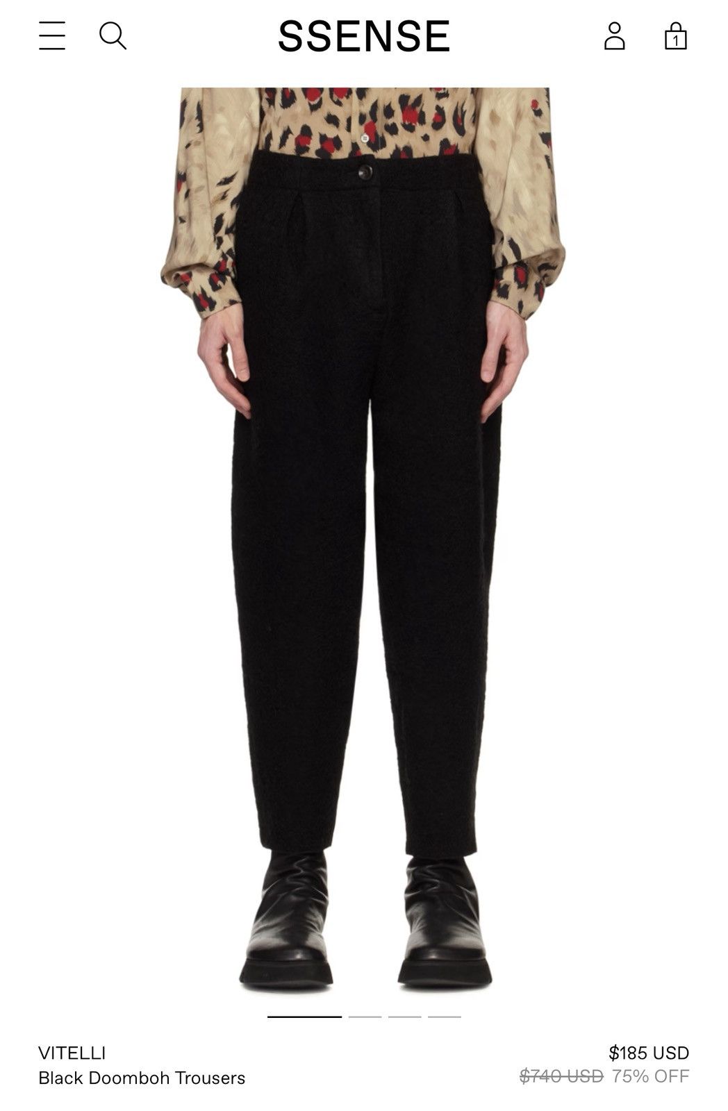 Other Vitelli “Doomboh” cropped trousers Size US 32 / EU 48 - 1 Thumbnail