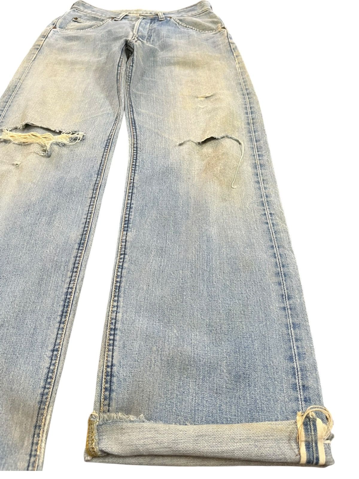 Lee Vintage Lee Riders Selvedge Distressed Denim Size US 29 - 4 Thumbnail