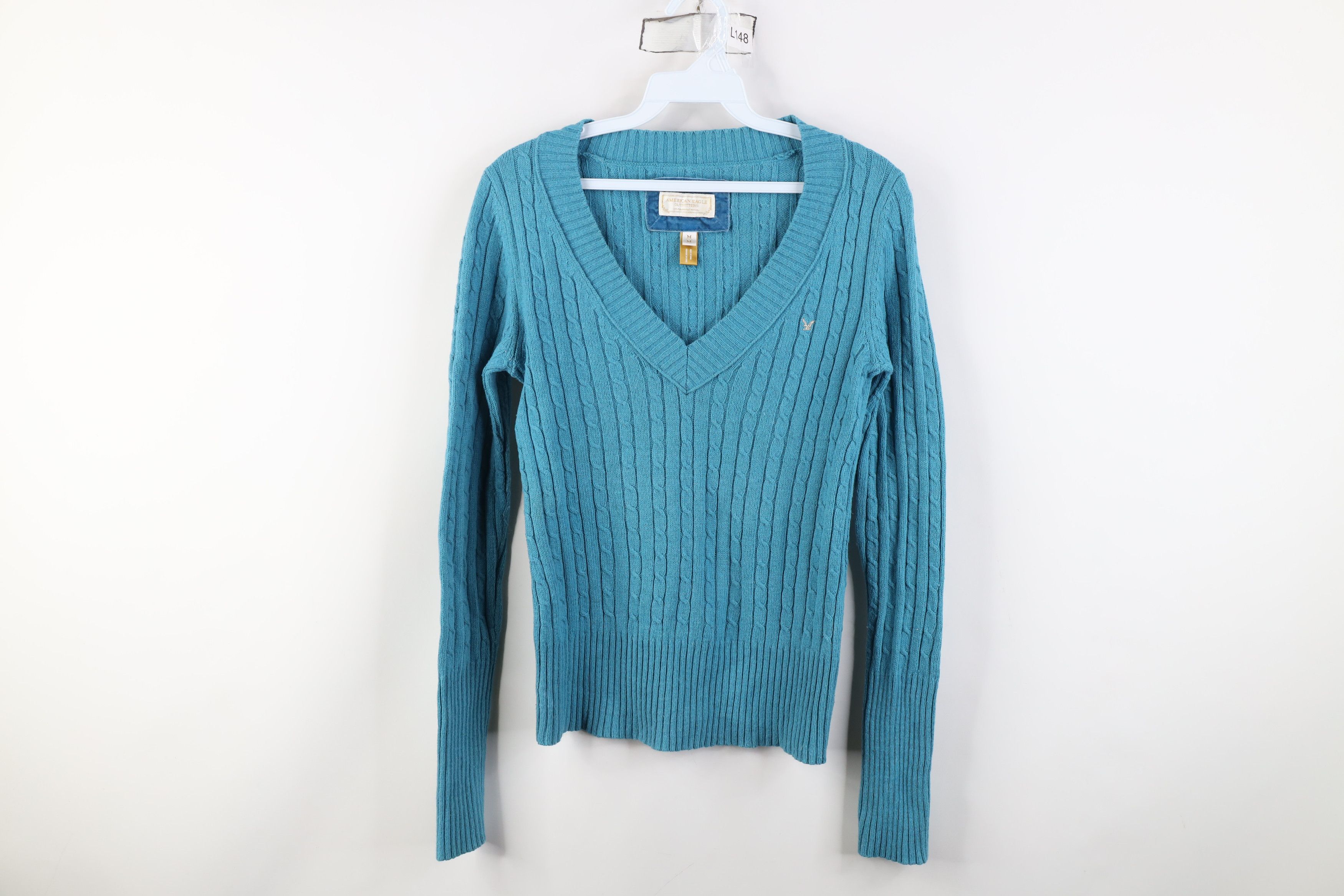 American Eagle Outfitters Vintage 90s Y2K American Eagle Angora Wool Cable Sweater Size M / US 6-8 / IT 42-44 - 1 Thumbnail