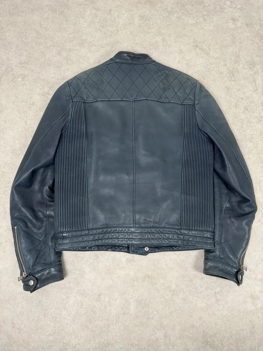 Prada AW2008 Prada Navy Biker Leather Jacket Size US M / EU 48-50 / 2 - 2 Thumbnail
