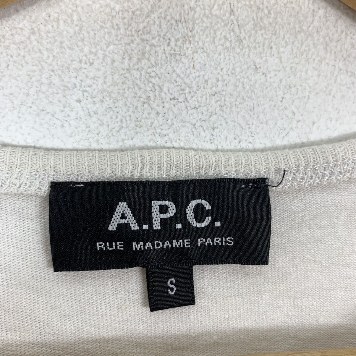 A.P.C. Vintage APC Rue Madame Paris Short Sleeve Tshirt Size US S / EU 44-46 / 1 - 4 Thumbnail