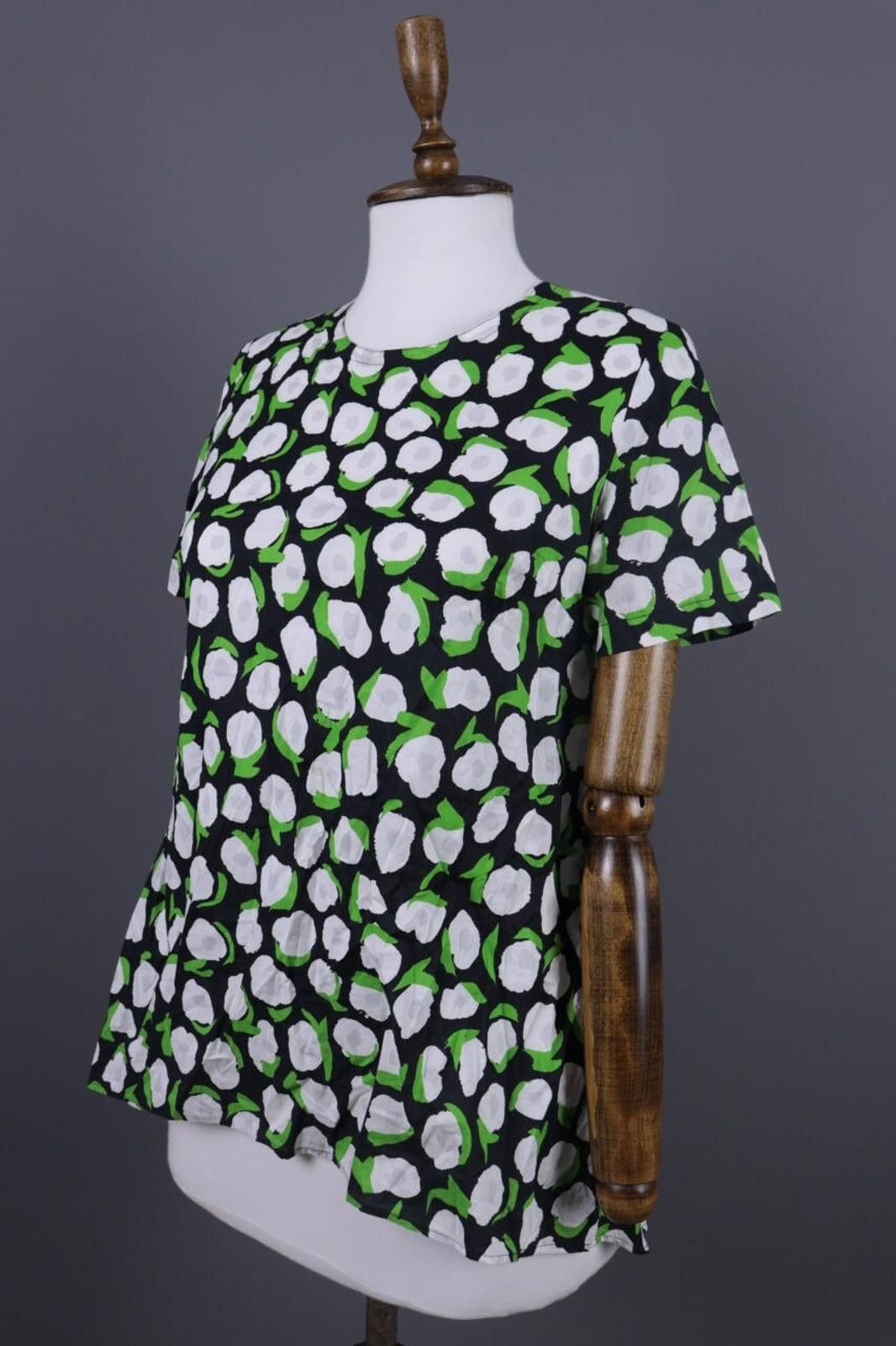 Marimekko Marimekko Black Floral Summer Blouse Shirt Size 34 Size M / US 6-8 / IT 42-44 - 11 Thumbnail