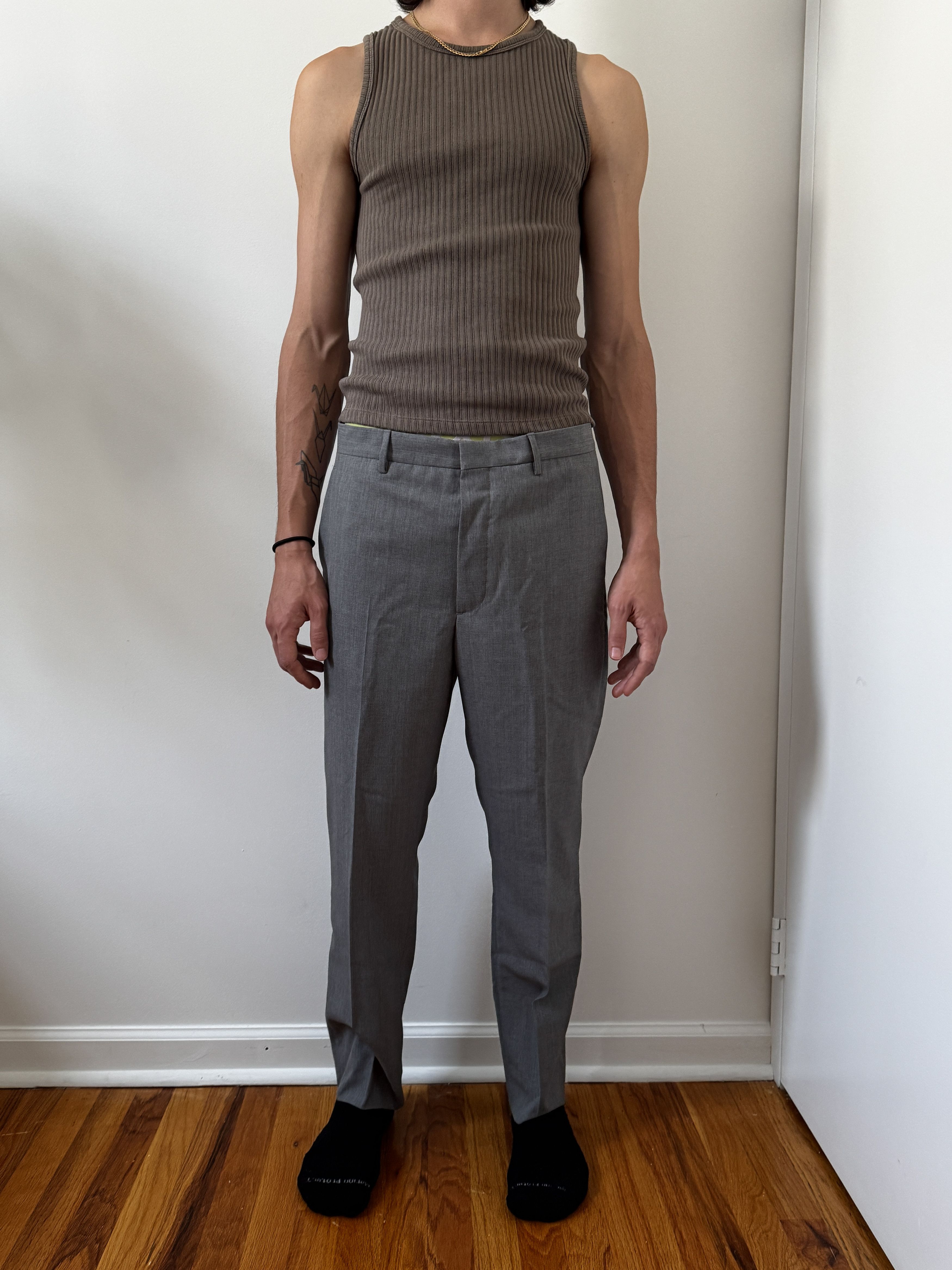 Prada PRADA GREY DRESS SUIT PANTS Size 50R - 4 Thumbnail