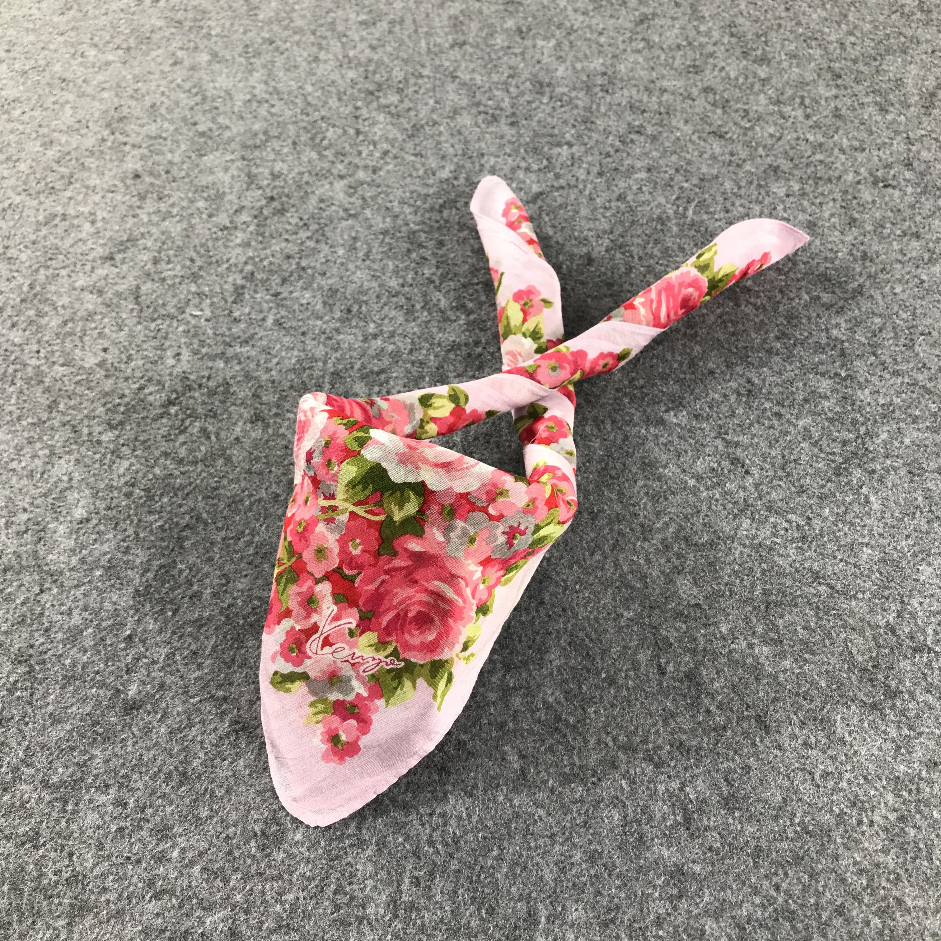 Kenzo Kenzo Floral Handkerchief Neckerchief Bandana H157 Size ONE SIZE - 3 Thumbnail