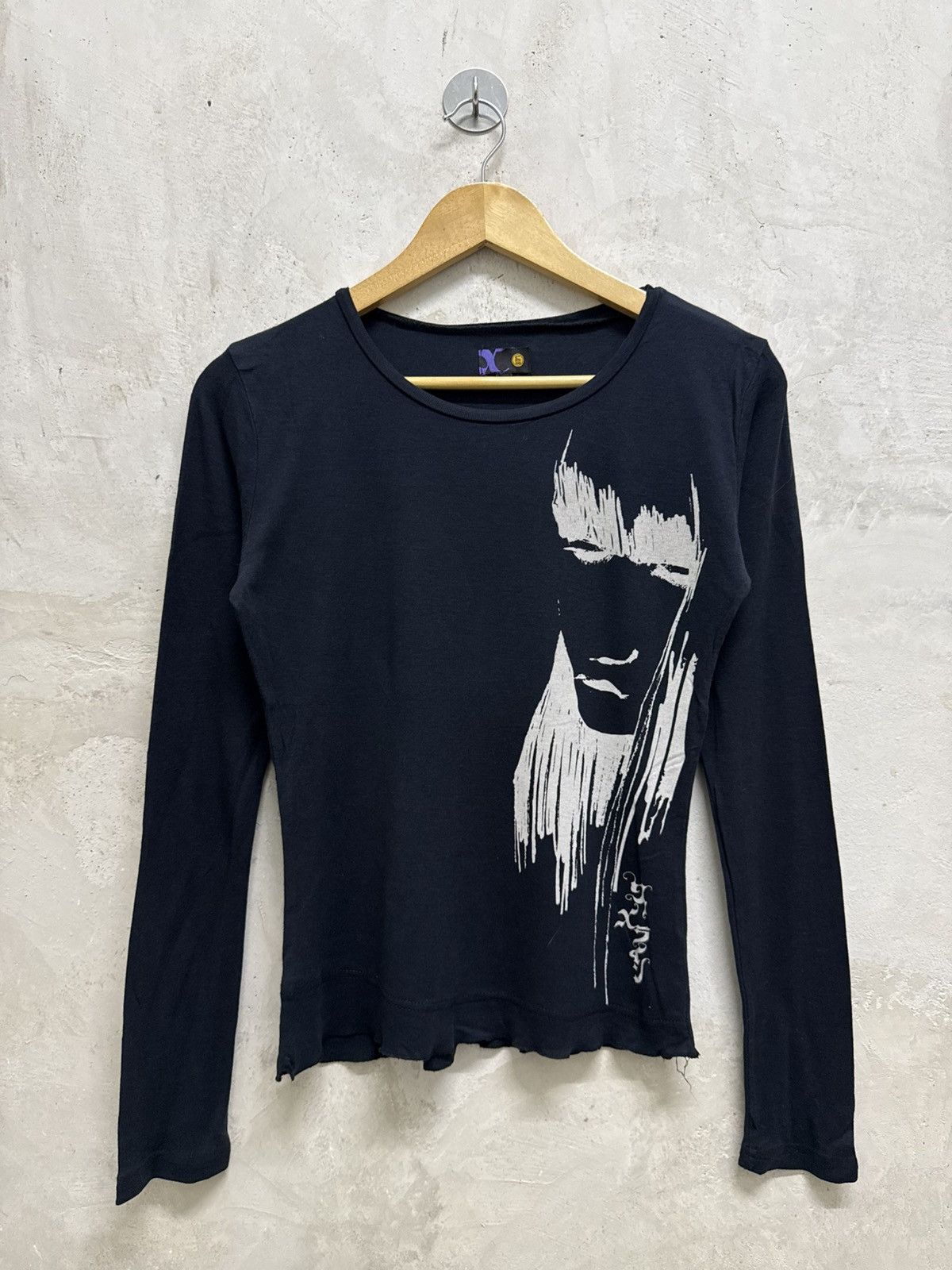 Le Grande Bleu (L.G.B.) Dark Grunge Lady lgb styled Long Sleeve Shirt Size S / US 4 / IT 40 - 1 Thumbnail