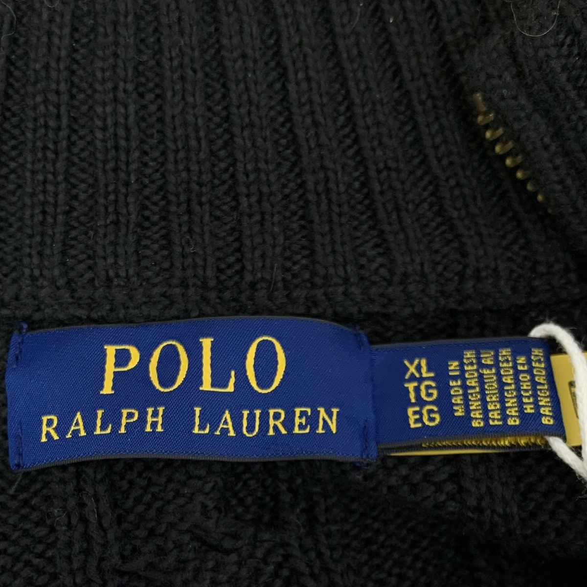 Ralph Lauren Ralph Lauren Black Half-Zip Long Sleeve Knit Sweater K26WX Size US XL / EU 56 / 4 - 5 Thumbnail