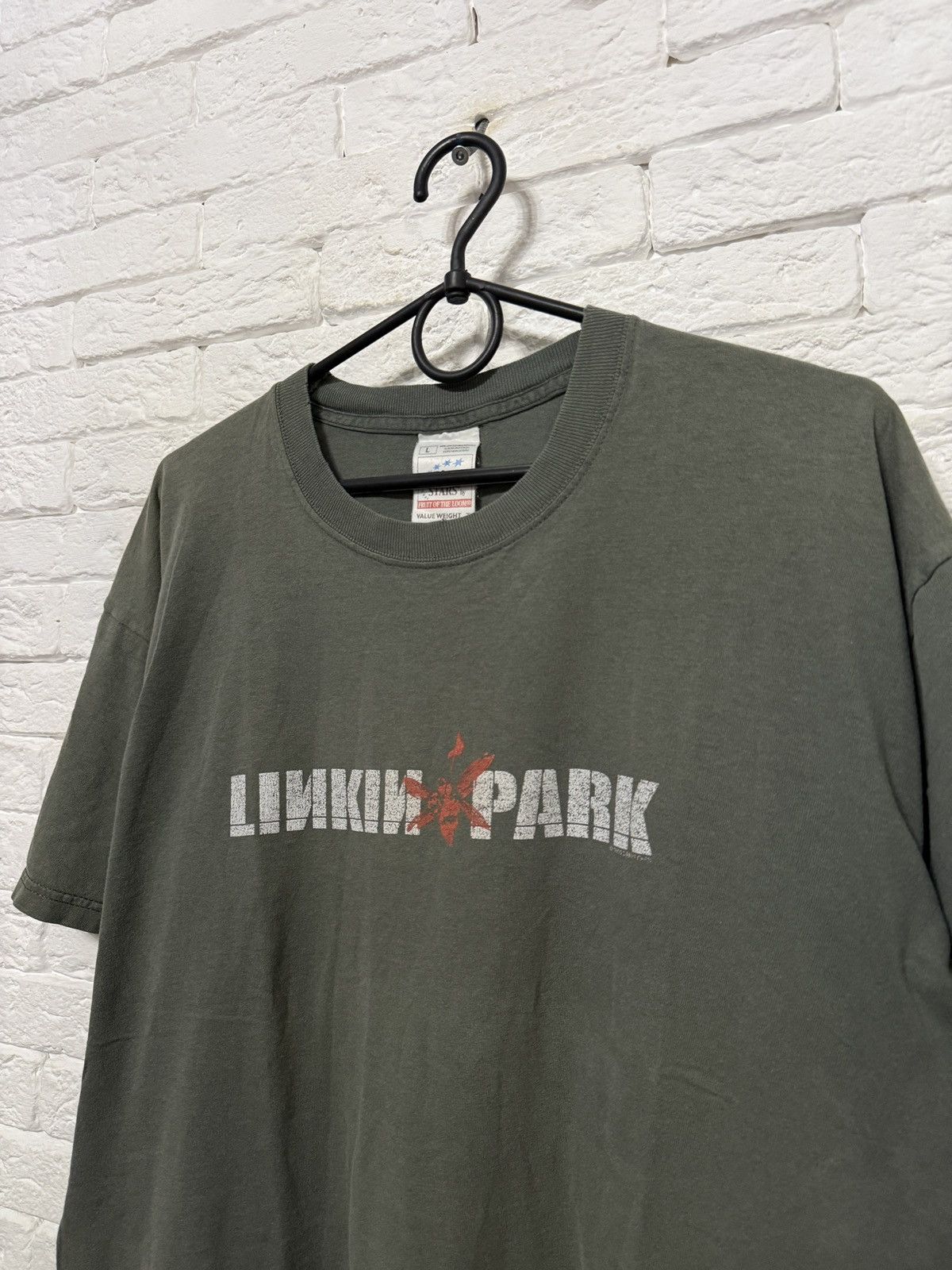 Fruit Of The Loom Rare Linkin Park Vintage 2000 T-shirt " Hybrid Theory" Band Size US L / EU 52-54 / 3 - 2 Thumbnail