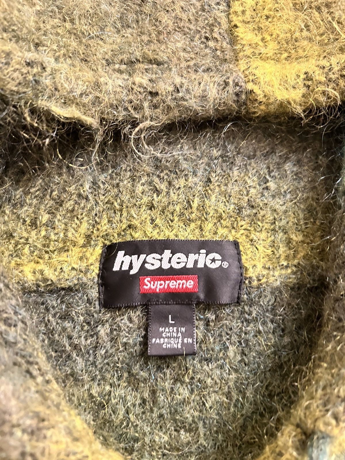 Hysteric Glamour × Supreme Supreme Hysteric Glamour Mohair Zip Up Hooded Sweater Size US L / EU 52-54 / 3 - 4 Thumbnail