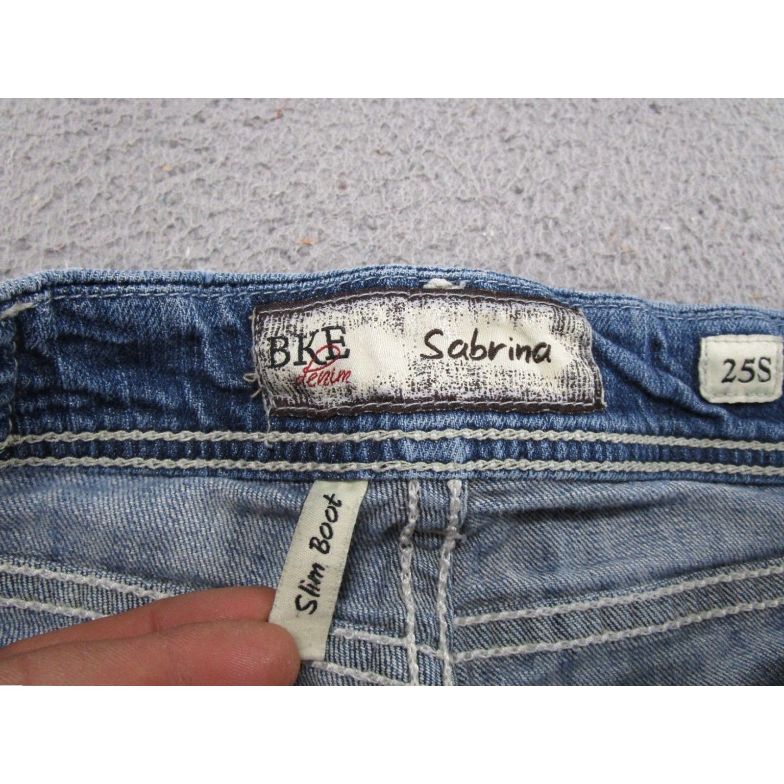Vintage BKE Buckle Jeans Slim Bootcut 25 Regular Blue Denim Stretch 5-Pocket Women Size 25 X 29.5 Y2K Readable Size 42" / US 20 - 5 Thumbnail