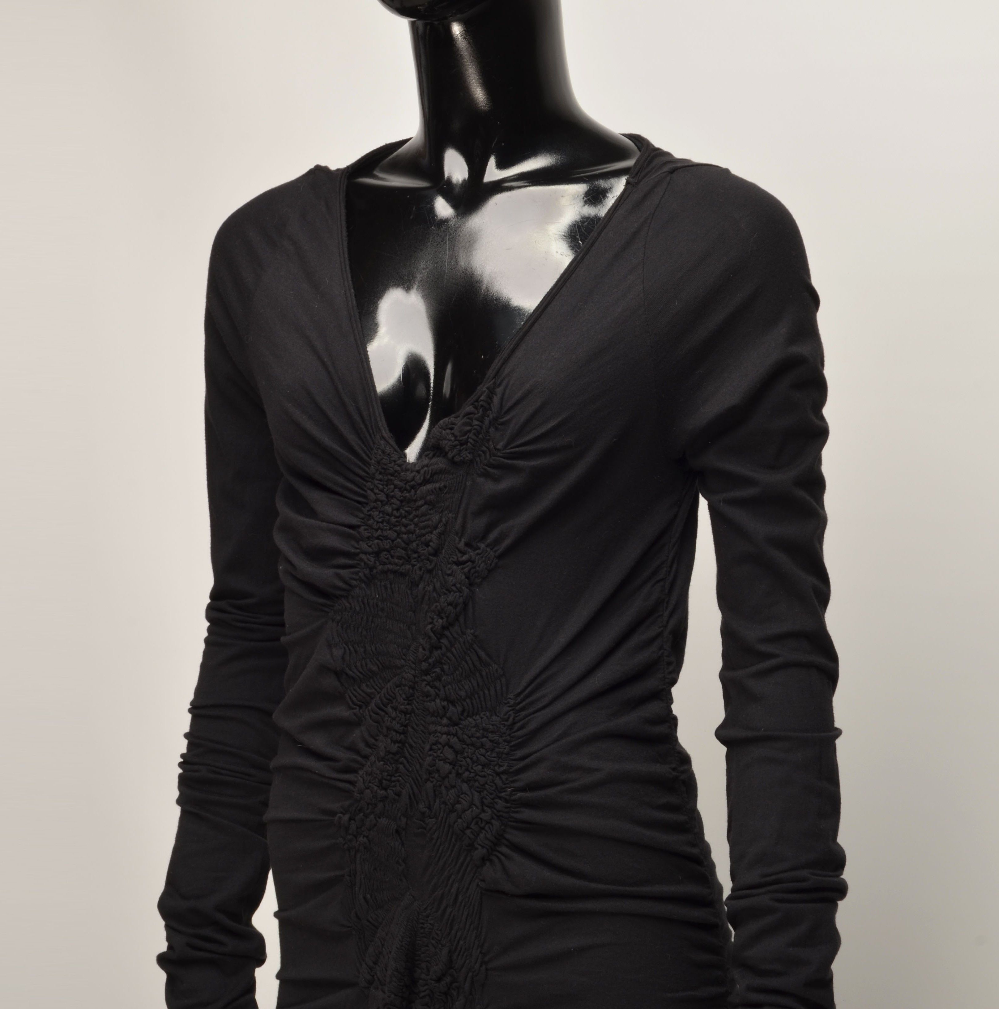 Allsaints Allsaints Avant-garde Ruched Bodycon Midi Dress Size M / US 6-8 / IT 42-44 - 2 Thumbnail