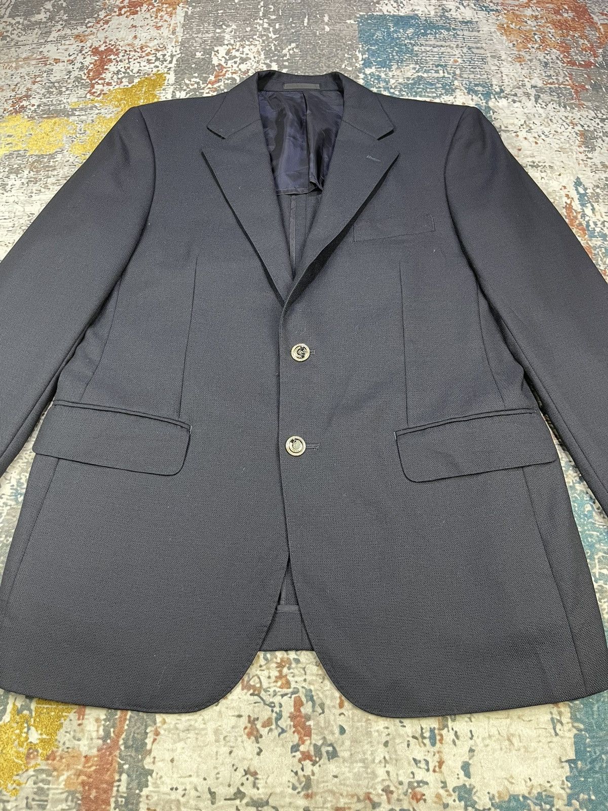 Burberry Burberry London Notch Single Breasted Double Slit Blazers Size US L / EU 52-54 / 3 - 2 Thumbnail