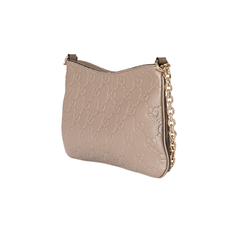 Gucci GUCCI GG Medium Taupe Leather Shoulder Bag Size ONE SIZE - 2 Thumbnail