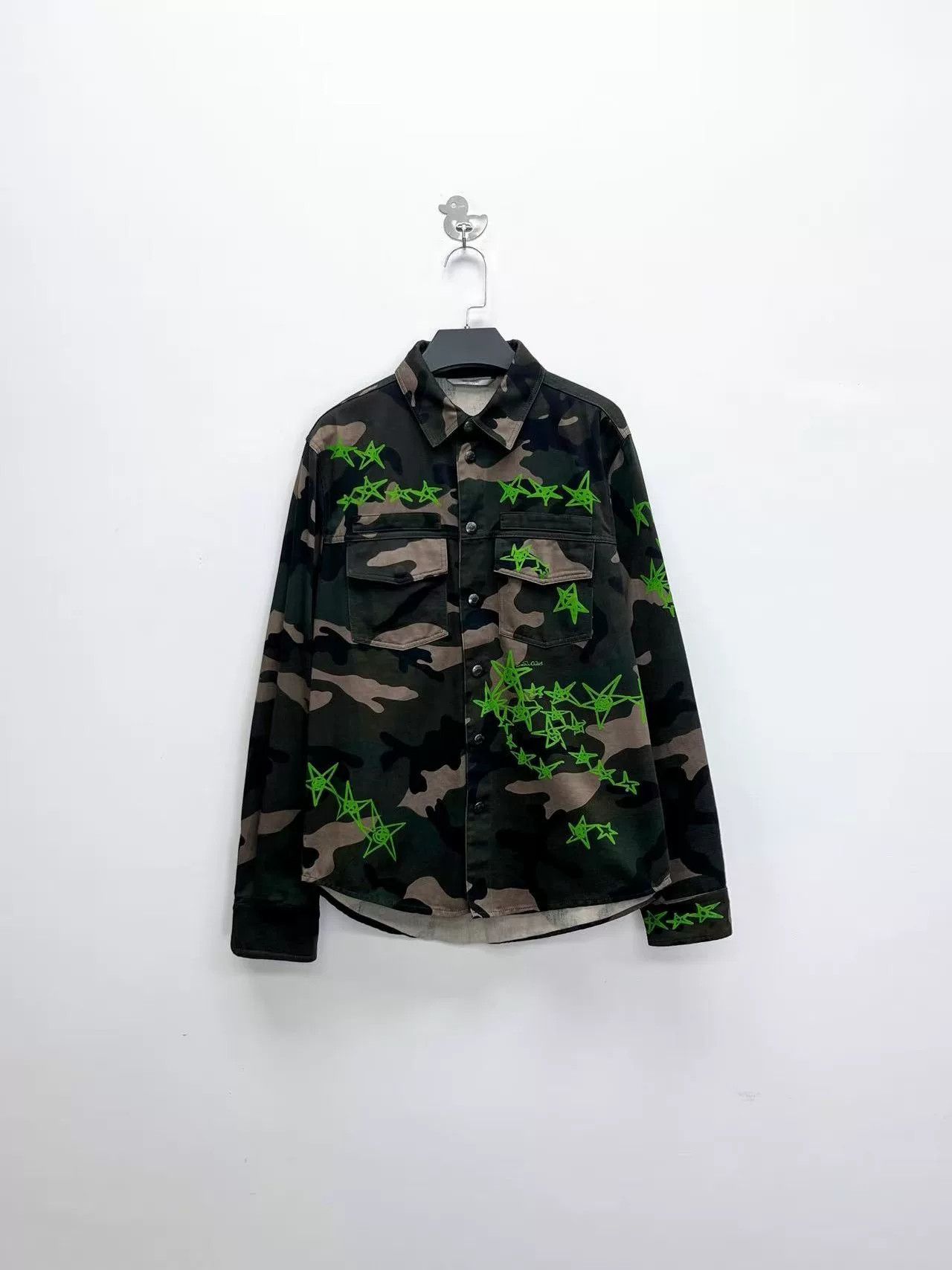 Valentino Valentino Camouflage Embroidered Jacket Shirt Size US S / EU 44-46 / 1 - 1 Thumbnail