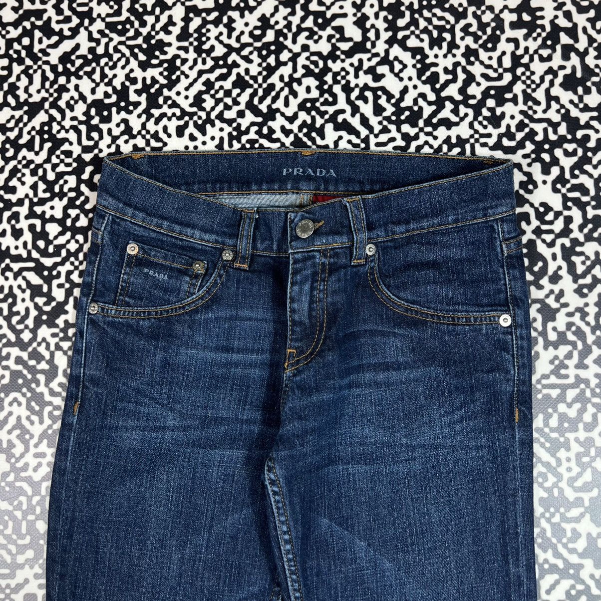 Prada Vintage Y2K Prada Logo Luxury Casual Jeans Size 26" / US 2 / IT 38 - 10 Thumbnail