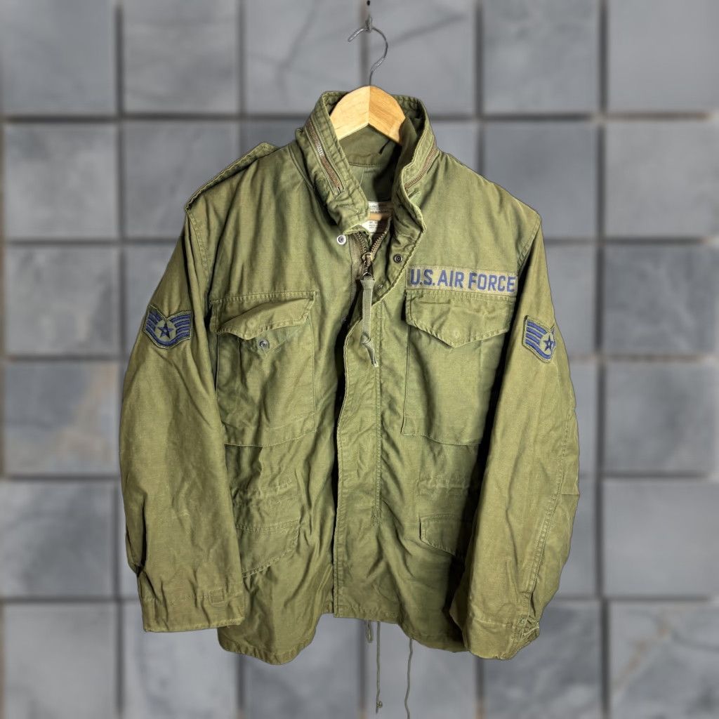Alpha Industries VINTAGE Alpha Industries Coat Mens XS Green M65 Field U.S. Air Force Patches 70s Size US XS / EU 42 / 0 - 1 Thumbnail