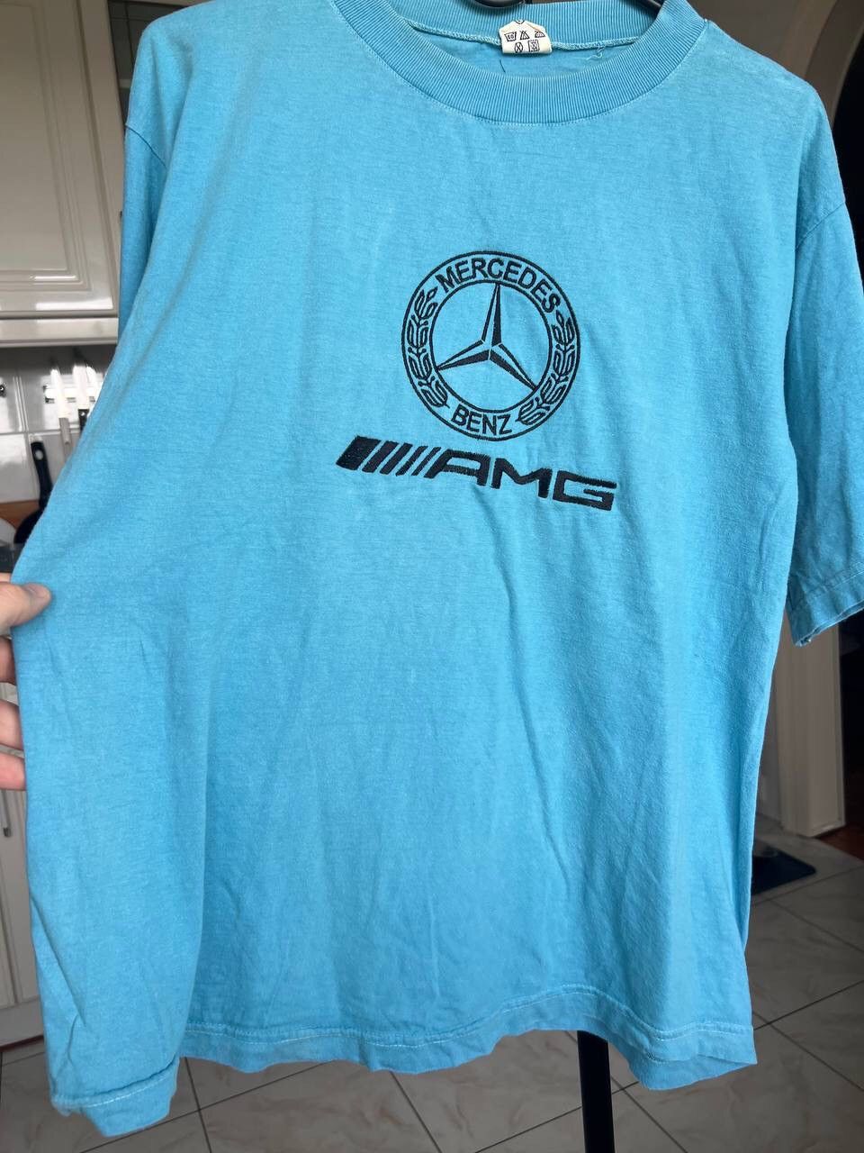 Mercedes-Benz × Vintage 90s Vintage Mercedes Benz AMG Racing T-Shirt Size US S / EU 44-46 / 1 - 3 Thumbnail