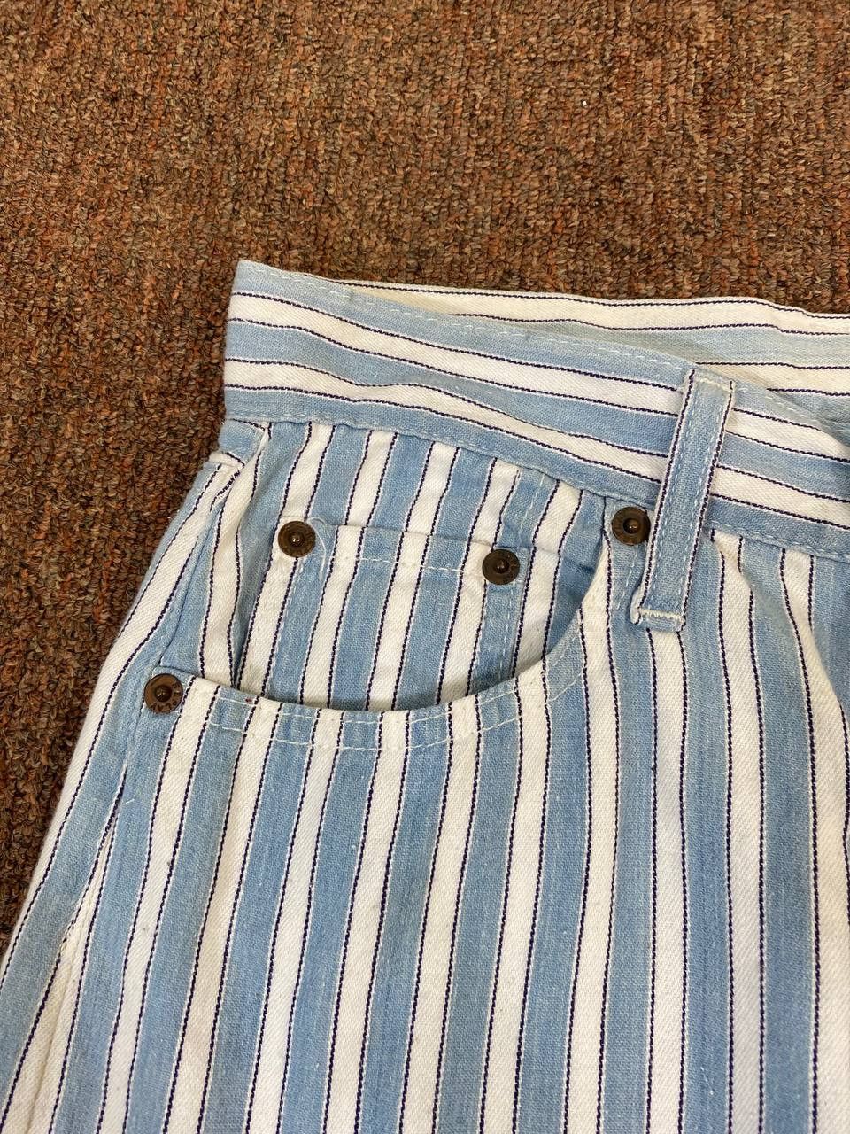 Replay replay striped short denim made in italy nice design Size US 27 - 6 Thumbnail