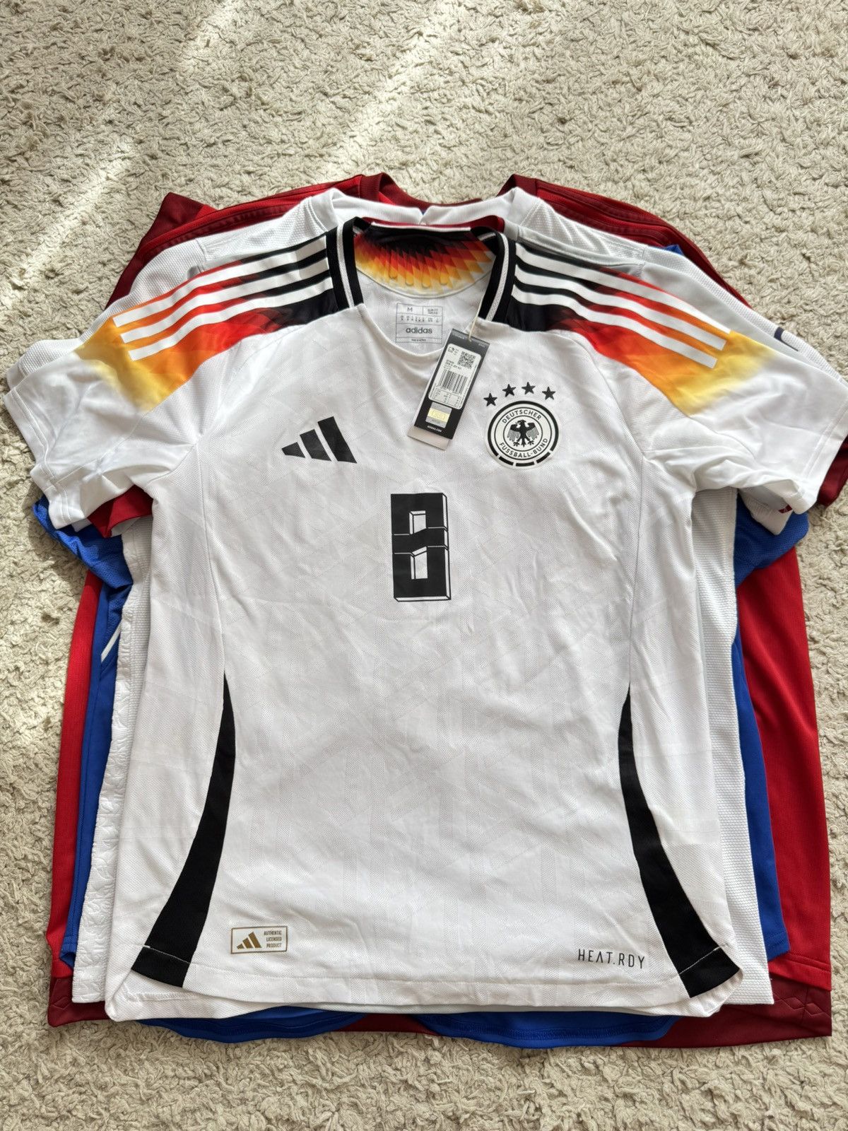 Adidas Kroos #8 Germany 2023-2024 Player Issue Home Soccer Jersey Size US M / EU 48-50 / 2 - 4 Thumbnail
