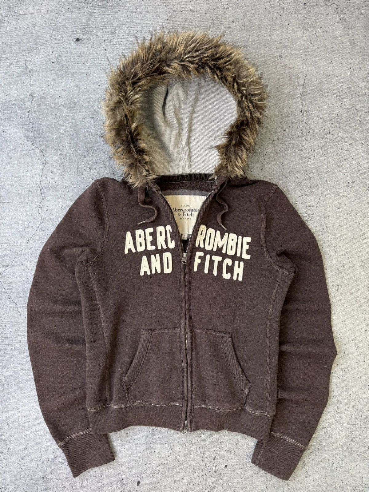 If Six Was Nine Vtg If six was nine Style Abercrombie & Fitch fur Zip Hoodie Size L / US 10 / IT 46 - 2 Thumbnail