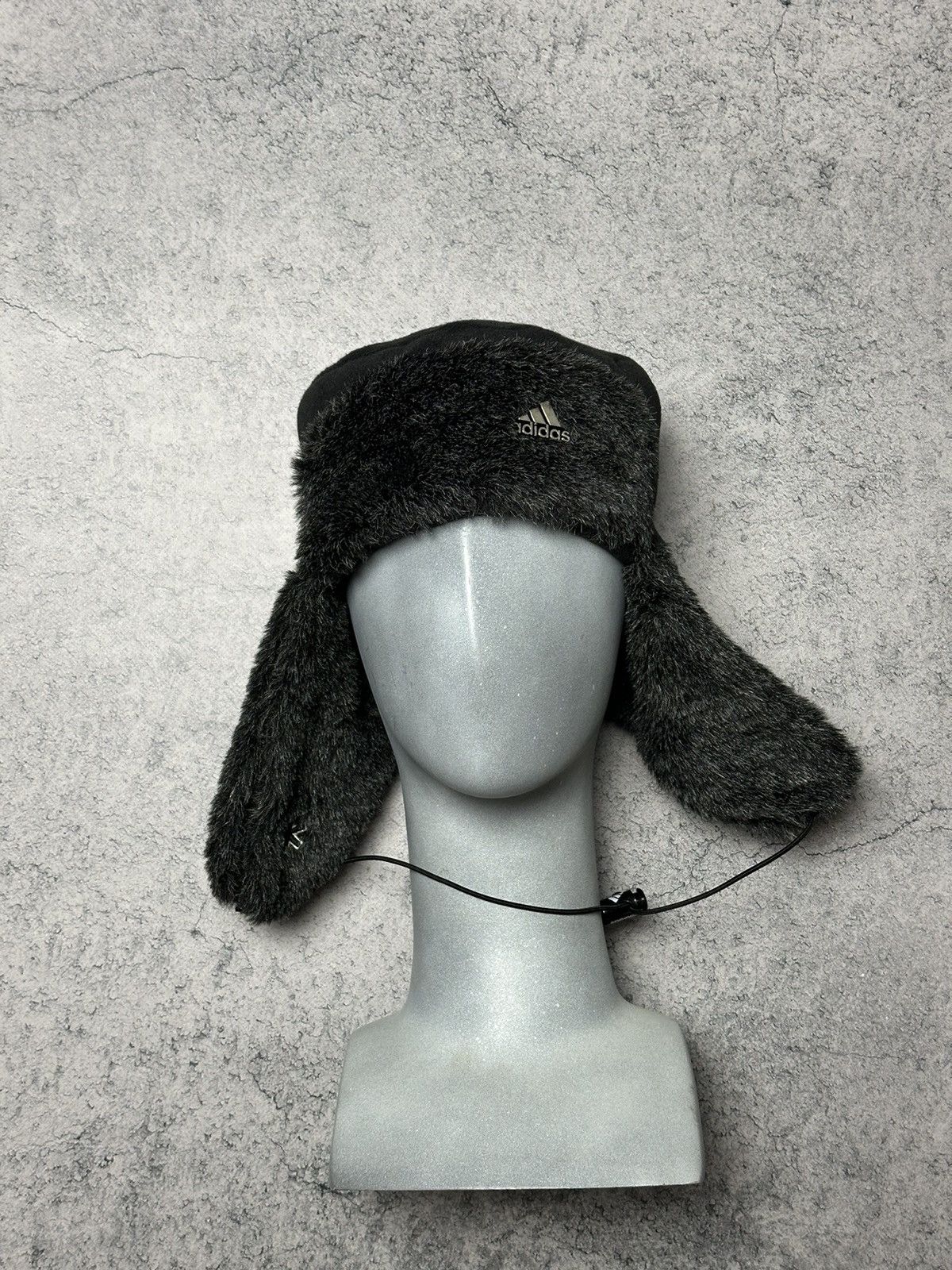 Adidas Vintage Adidas Fleece Trapper Hat Faux Fur Metal Logo Size ONE SIZE - 6 Thumbnail