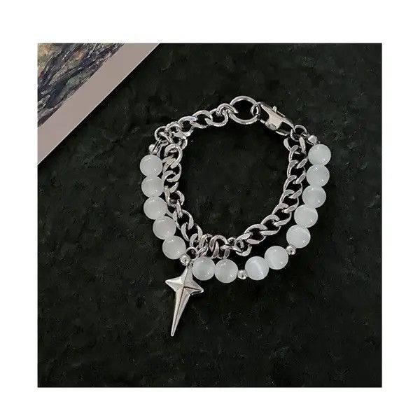 Jewelry Pearl Layered Chain Bracelet Size ONE SIZE - 7 Thumbnail
