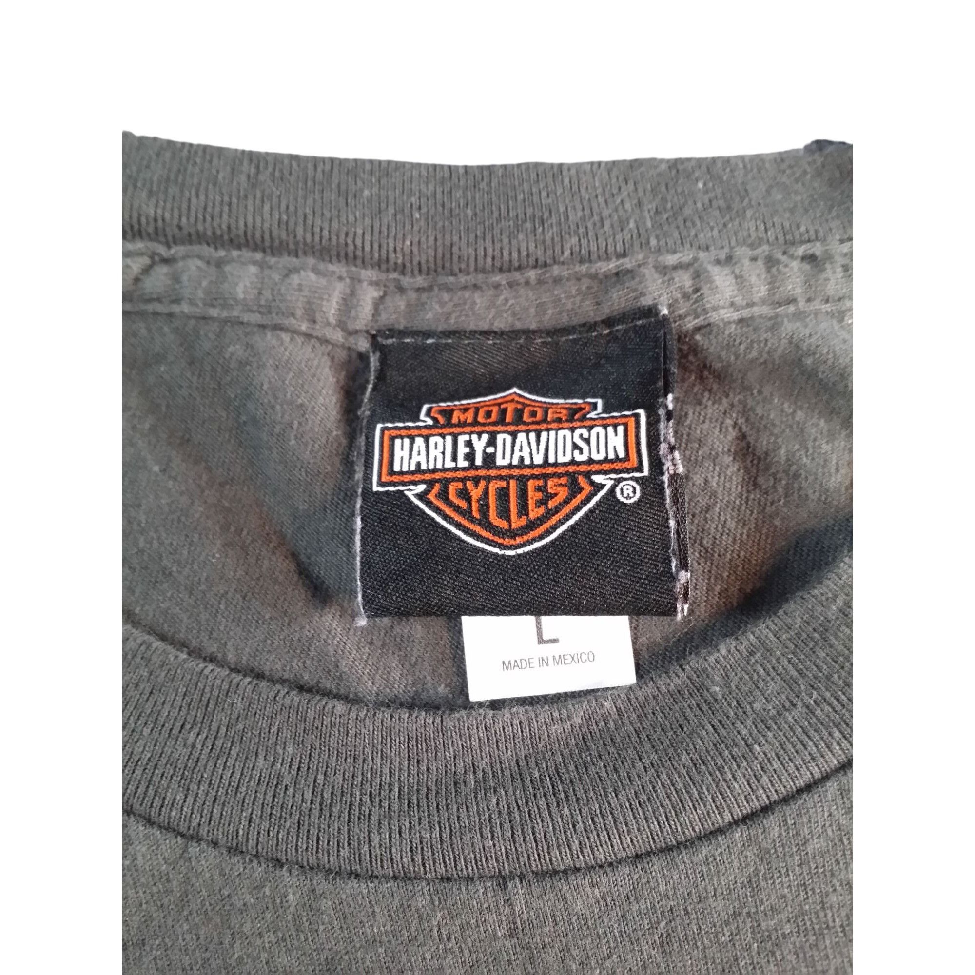 Harley Davidson Harley Davidson Tshirt Men Sz L Denton County Gray Double Si Size US L / EU 52-54 / 3 - 5 Thumbnail