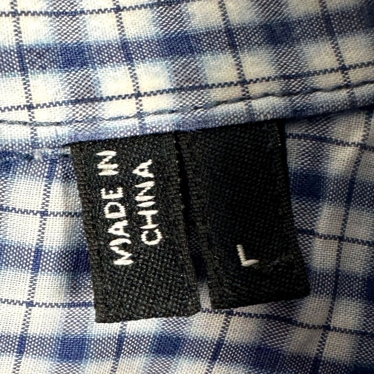Theory The Theory Shirt Button Up Mens Large Blue Plaid Long Sleeve Casual 100% Cotton Size US L / EU 52-54 / 3 - 5 Thumbnail