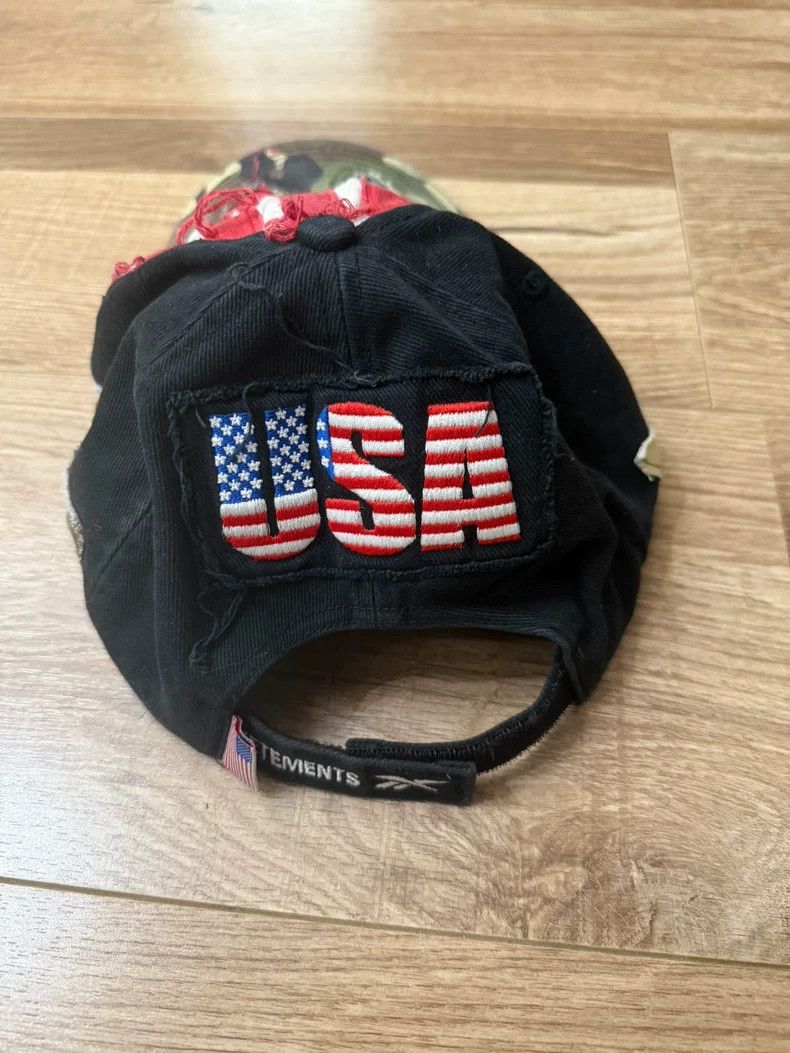 Vetements Vetements Reebok x USA Camo Flag Logo Hat Size ONE SIZE - 2 Thumbnail