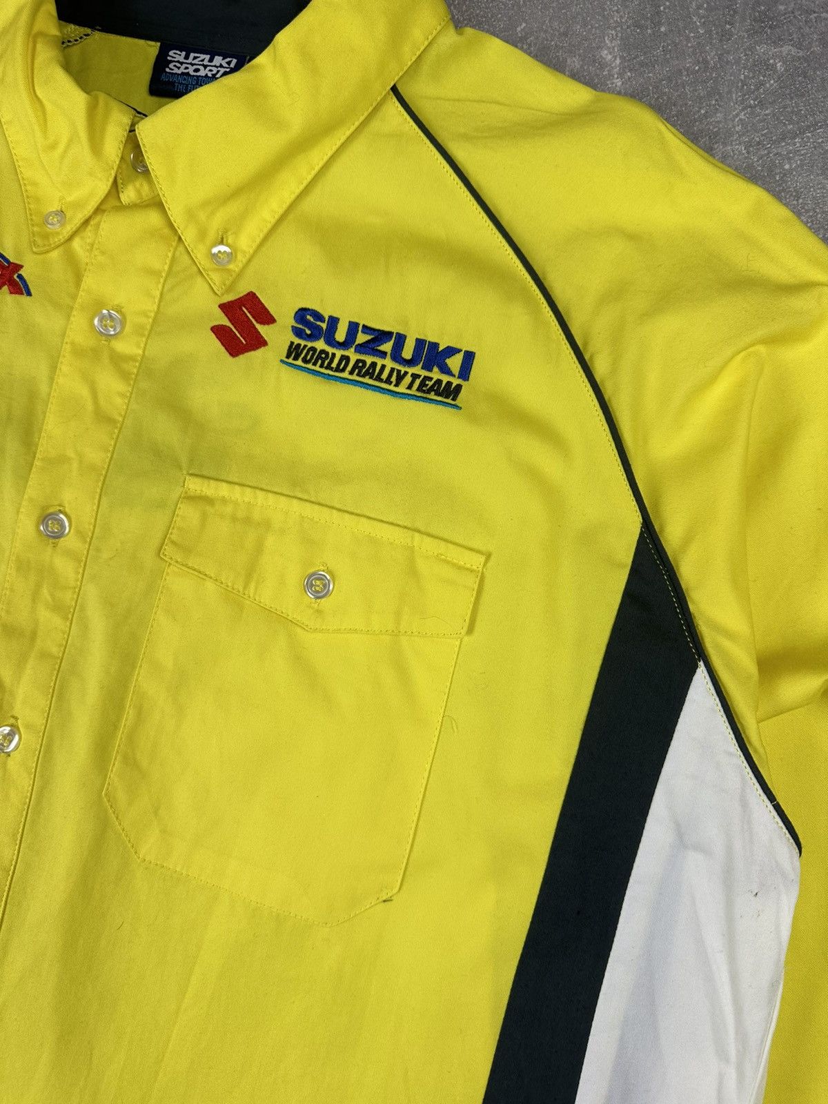 Other Suzuki World Rally Team Sport Yellow Shirt Button Up Size US XL / EU 56 / 4 - 6 Thumbnail