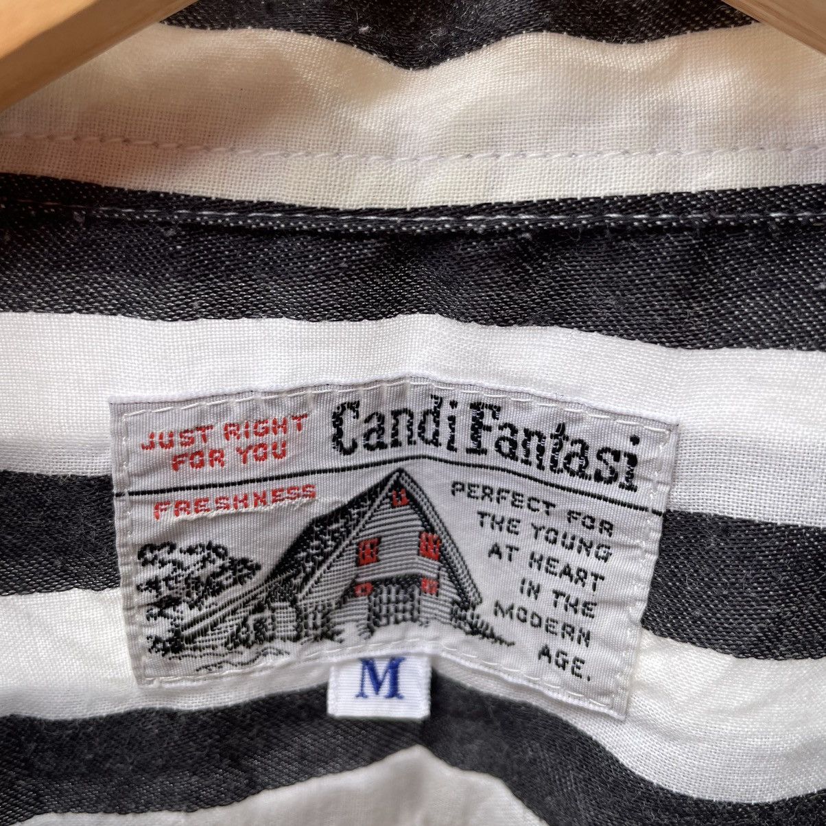 Japanese Brand × Vintage 🔥Vintage Candi Fantasi Double Pocket Striped Buttons Shirts Size US L / EU 52-54 / 3 - 8 Thumbnail