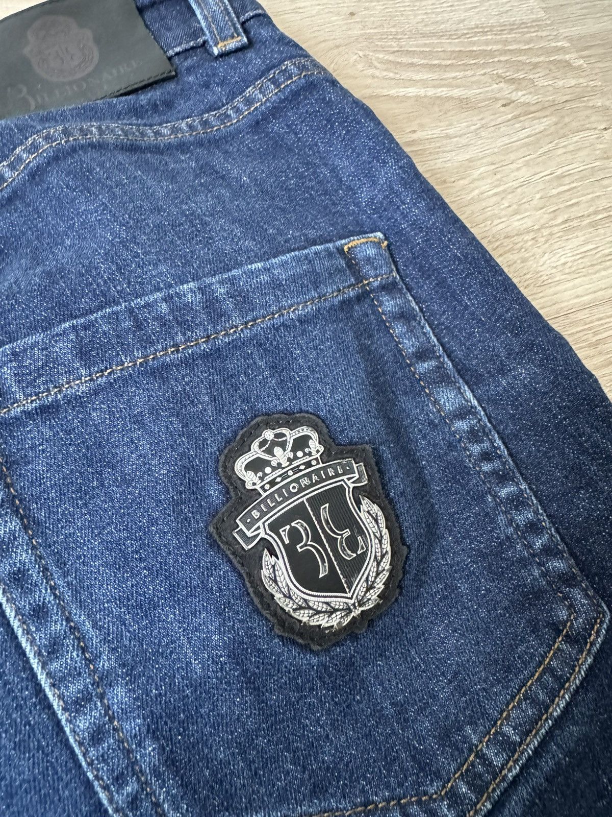 Billionaire Couture Billionaire Couture Blue Denim Jeans Made In Italy Size US 34 / EU 50 - 4 Thumbnail