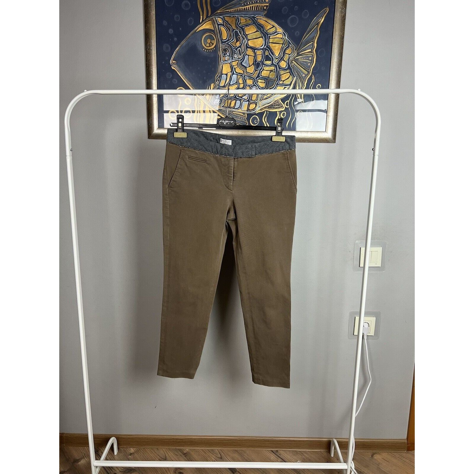 Brunello Cucinelli Brunello Cucinelli Brown Cropped Skinny Pants Size IT 42 US Size 28" / US 6 / IT 42 - 5 Thumbnail
