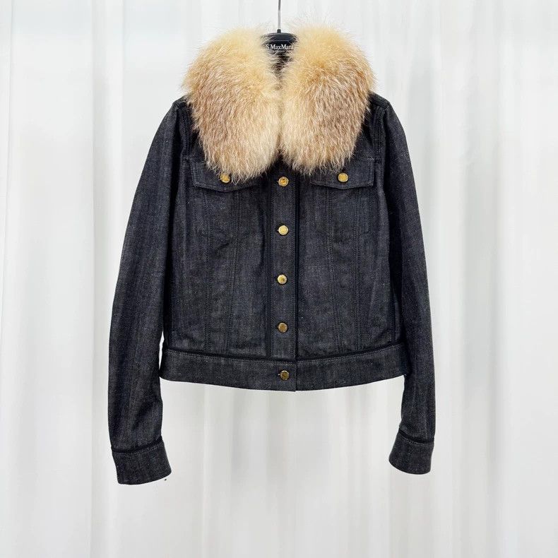 Louis Vuitton Louis Vuitton Detachable Fur Collar Denim Jacket Size US L / EU 52-54 / 3 - 1 Thumbnail