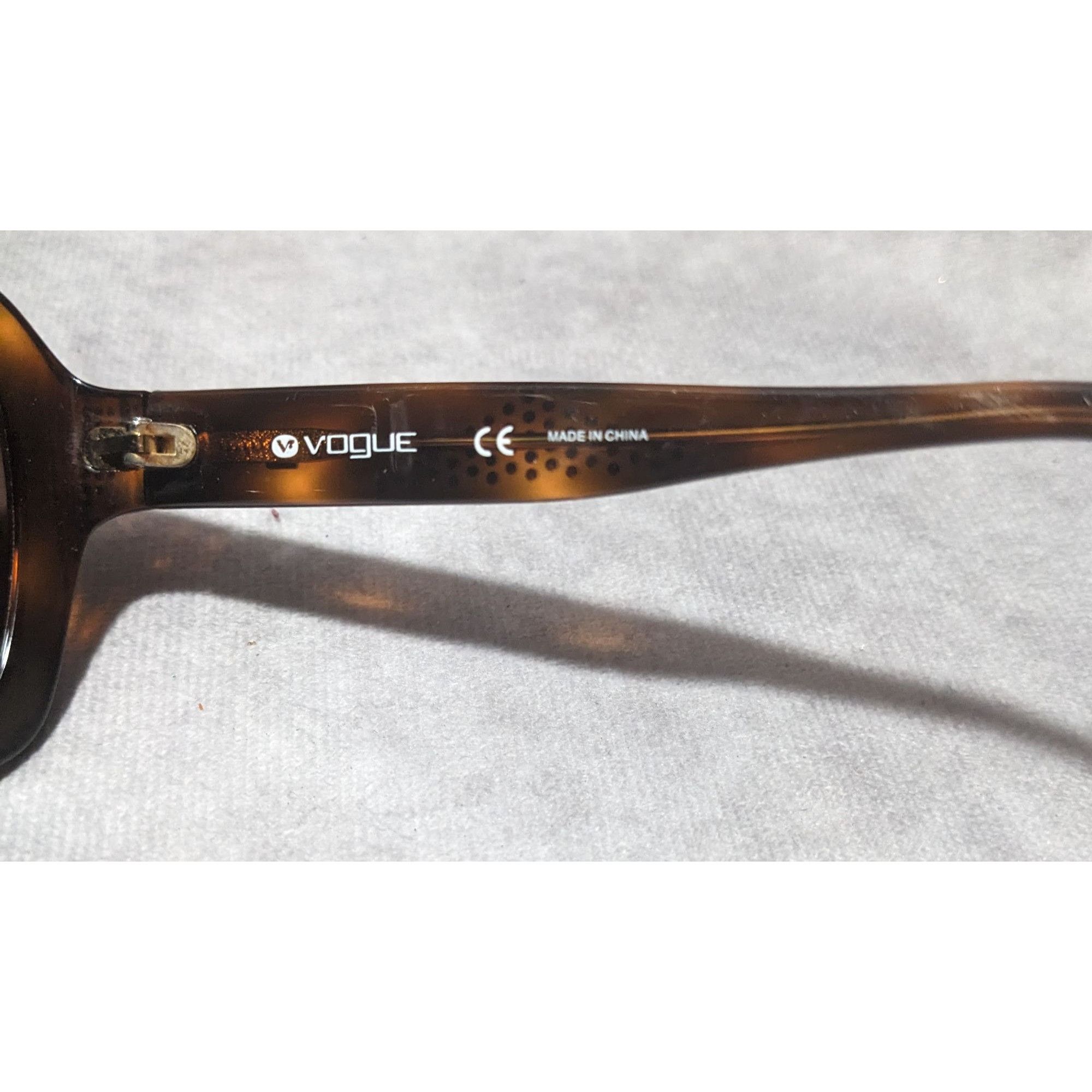 Vogue Vogue Rhinestone Glam Tortoise Sunglasses Size ONE SIZE - 8 Thumbnail