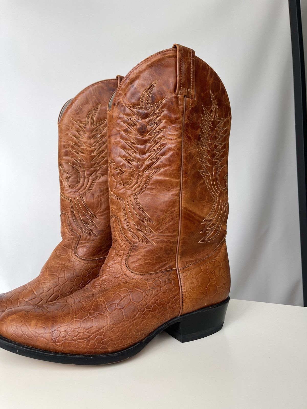 Cowboy Equipment Billy Cowboy Boots Leather Brown Mexico Size 10 Size US 10 / EU 43 - 4 Thumbnail