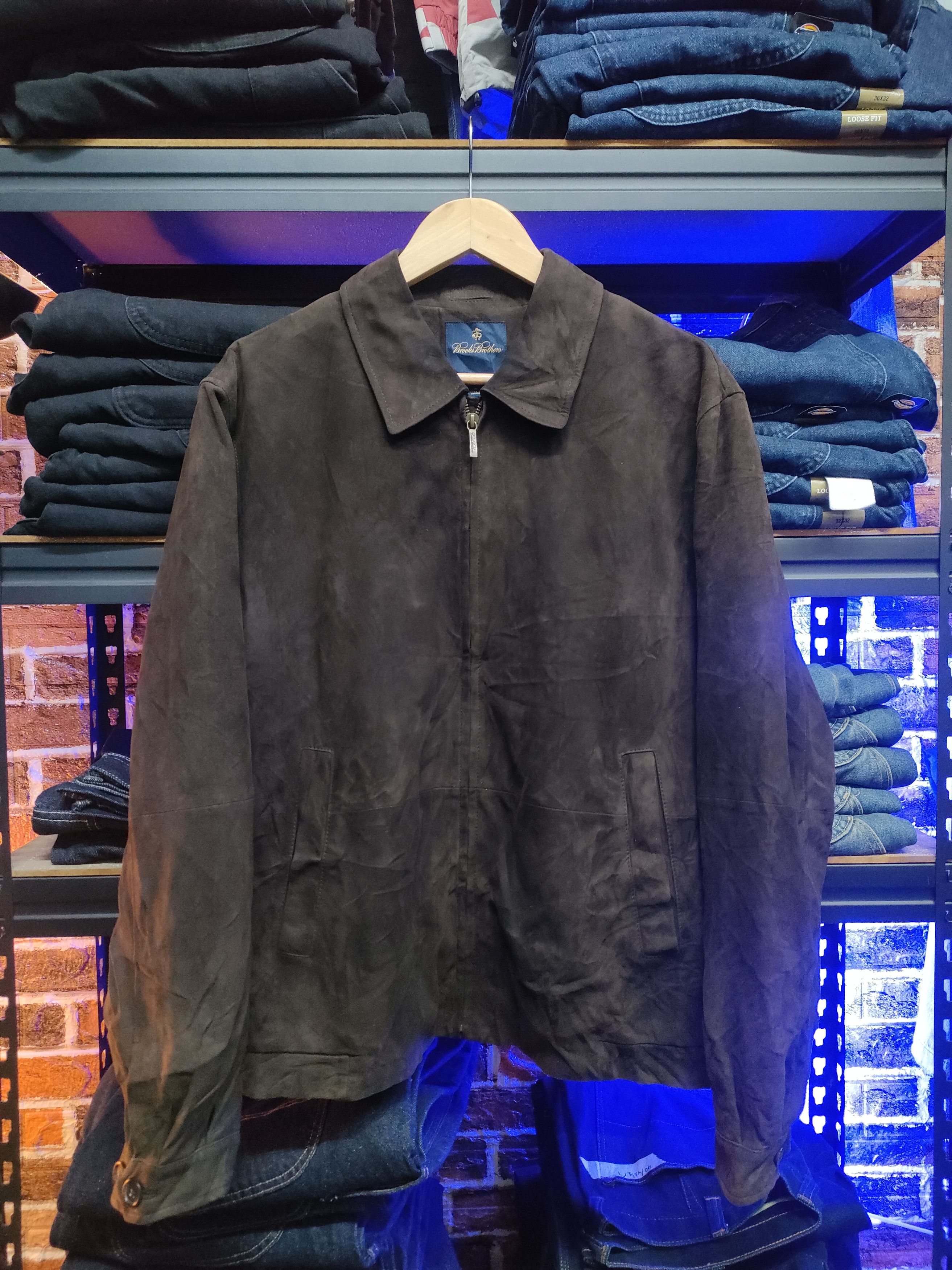 Brooks Brothers × Genuine Leather Brooks Brothers Suede Leather Jacket Size US M / EU 48-50 / 2 - 1 Thumbnail