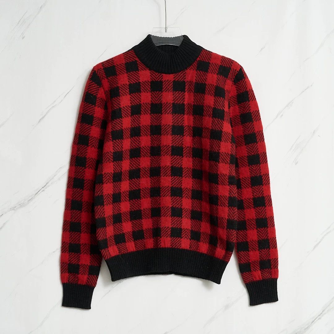 Saint Laurent Paris Saint Laurent Men's Classic Checkered Sweater Size US M / EU 48-50 / 2 - 1 Thumbnail