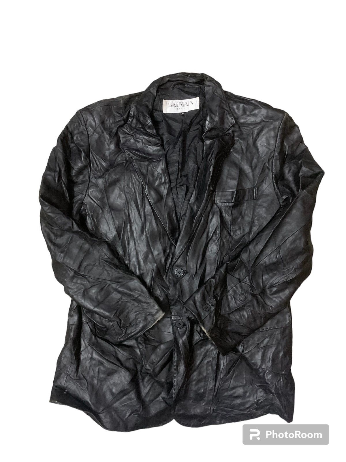 Balmain × Pierre Balmain Balmain Paris Leather Jacket Size US L / EU 52-54 / 3 - 1 Thumbnail