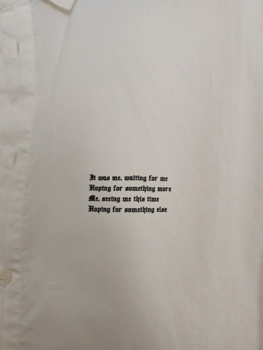 Isabel Benenato White Graphic Print Oversized Shirt Size US XL / EU 56 / 4 - 2 Thumbnail