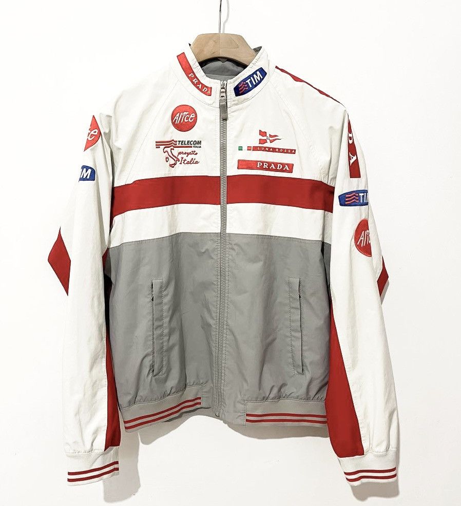 Pre-owned Prada X Vintage Prada Luna Rossa Challenge 2003 Jacket In White